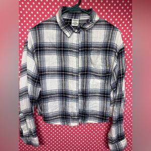 PINK plaid button up